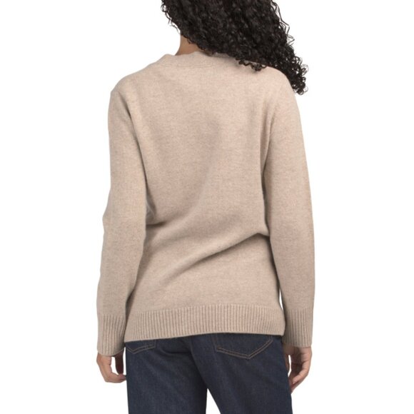 MICHAEL STARS Mink Cashmere Wool Blend Harmony Slimline Cardigan Sweater - Picture 2 of 2